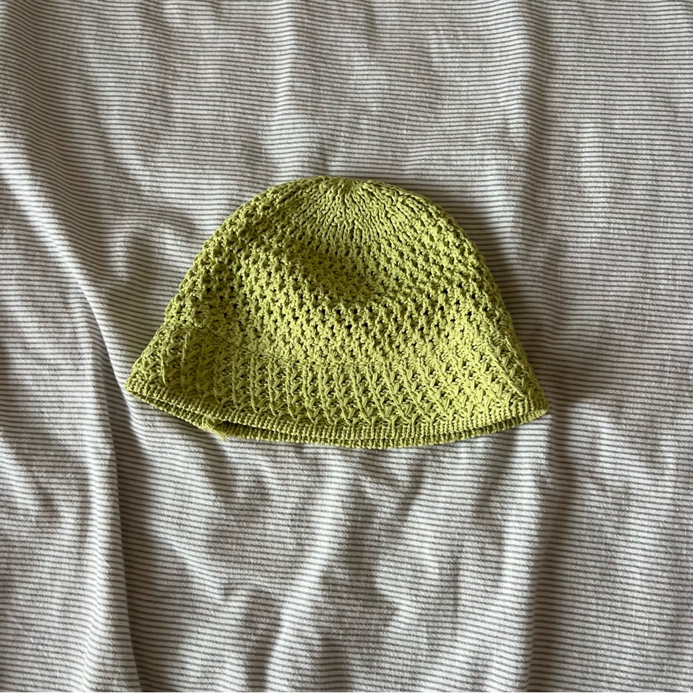 Green Crochet Beanie